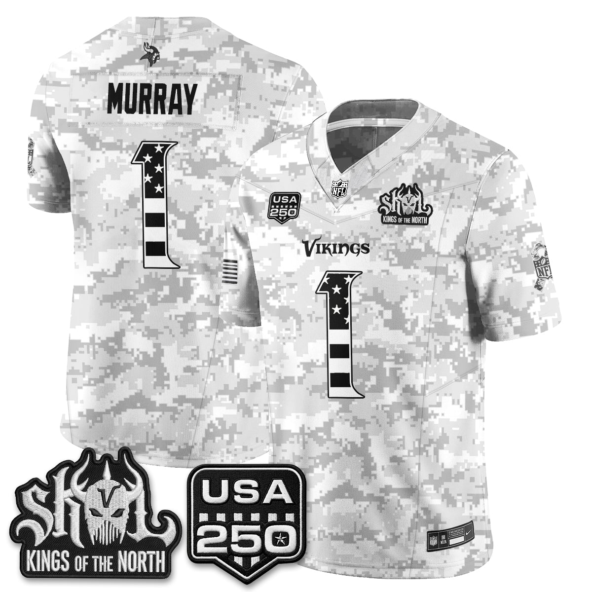 Minnesota Vikings 2026 Salute to Service Edition Vapor Jersey - Stitched