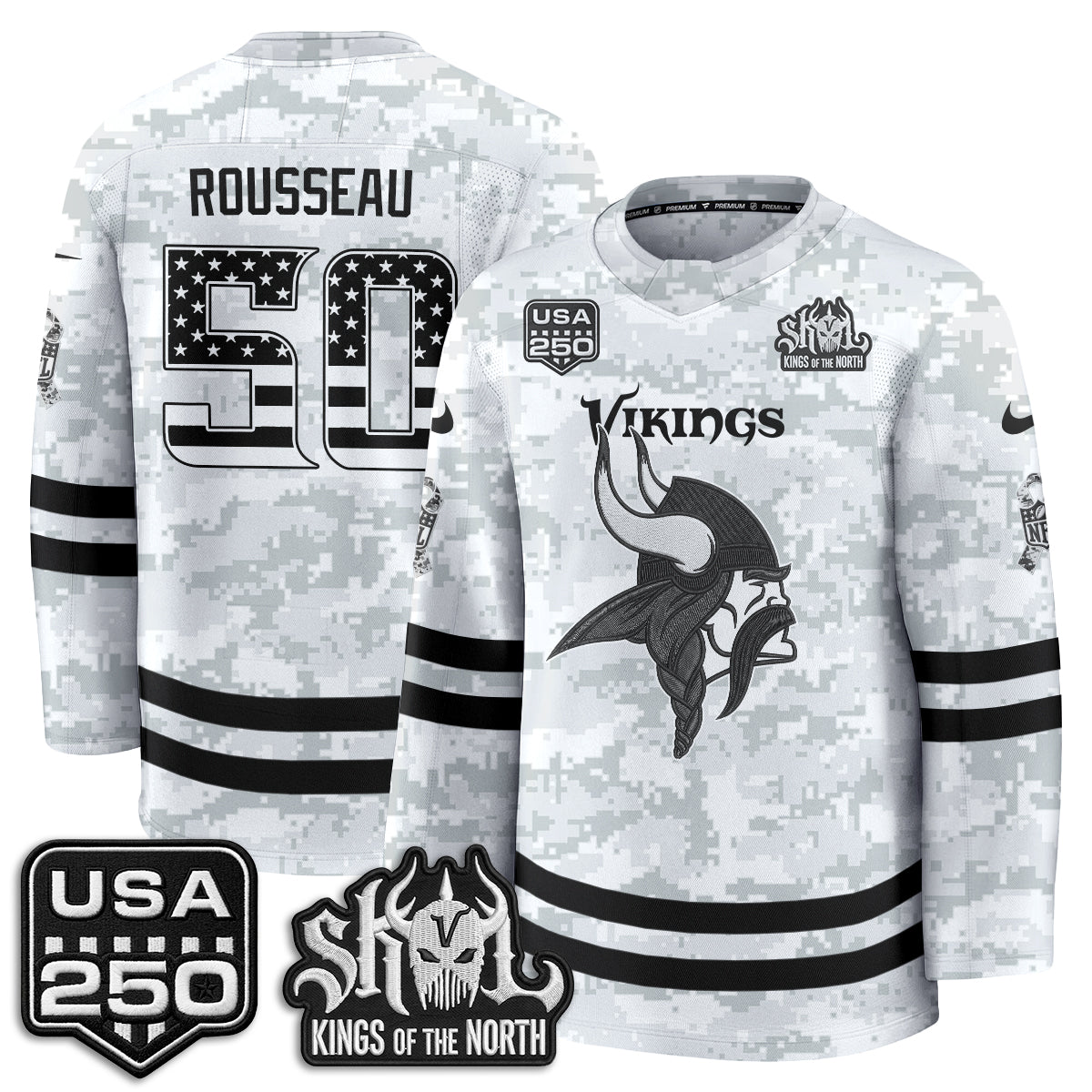 MIN 2026 Salute To Service Edition Hockey Jersey - Printed