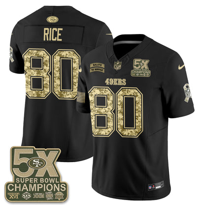 San Francisco 49ers 2026 Salute to Service V2 Vapor Jersey - Stitched-NQD
