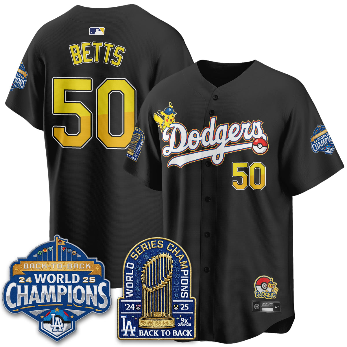 Los Angeles Dodgers x PKM 2026 Vapor Jersey - Stitched