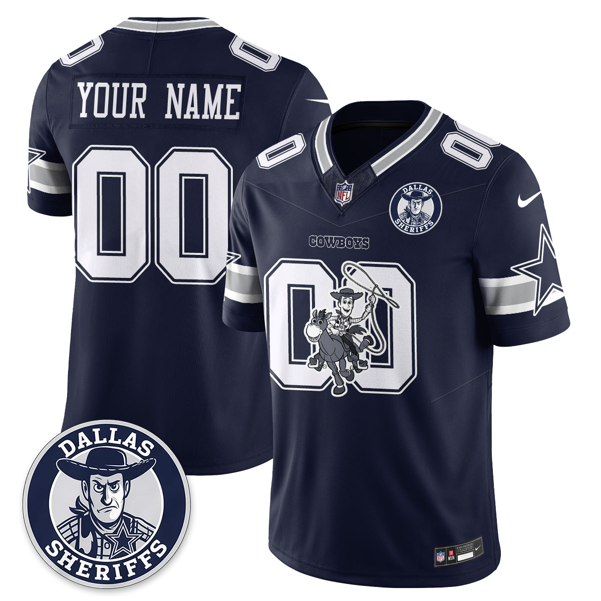 Dallas Cowboys x Toy Cowboy Edition Vapor Custom Jersey - Stitched