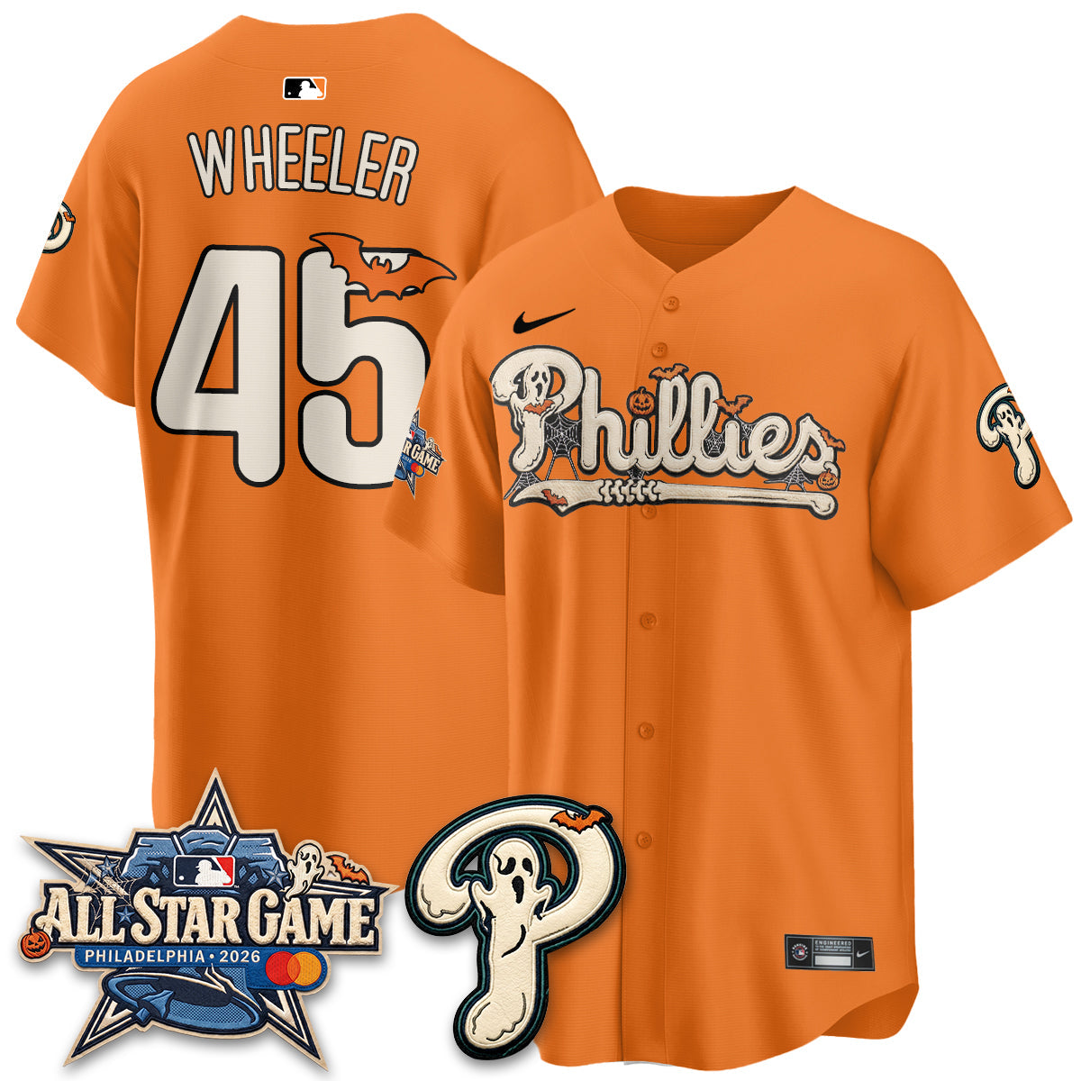 Philadelphia Phillies Halloween 2026 Vapor Limited Jersey - Stitched