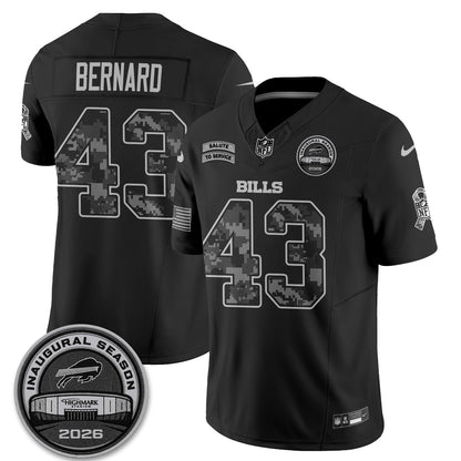 Buffalo Bills 2026 Salute to Service Edition Vapor Jersey V2- Stitched-NQD
