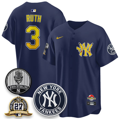 New York Yankees x PKM Cartoon Limited Jersey -  Stitched