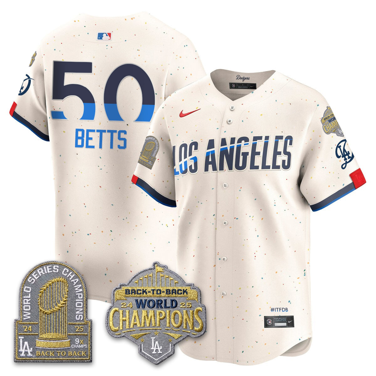 LAD Gold Collection Vapor Limited Jersey - 9x & B2B Champs - All Stitched