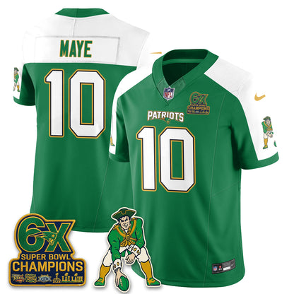 New England Patriots Irish Edition Vapor Jersey - Stitched