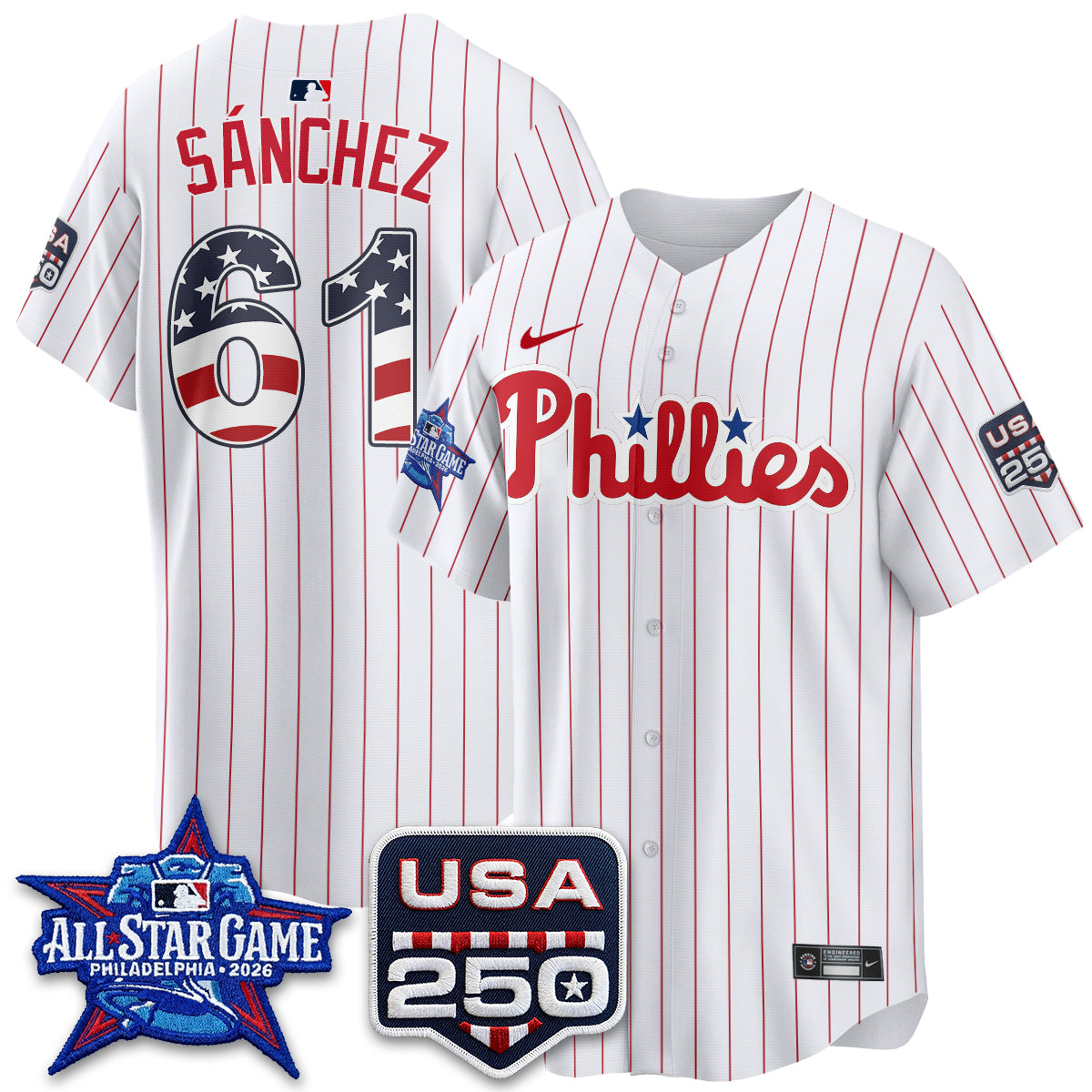 Philadelphia Phillies 2026 All Star Edition Vapor Jersey - Stitched