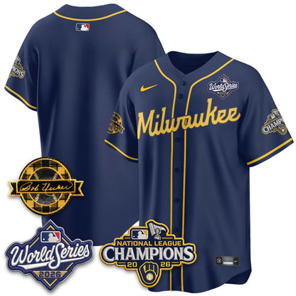 MIL 2026 NL Champions - Uecker Patch Vapor Jersey - Stitched -NQD (TT)