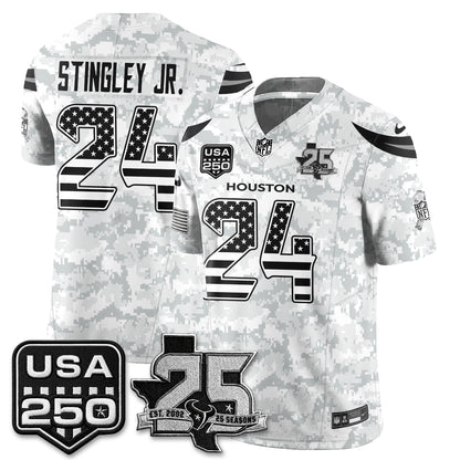 Houston Texans 2026 Salute to Service Edition Vapor Jersey - Stitched