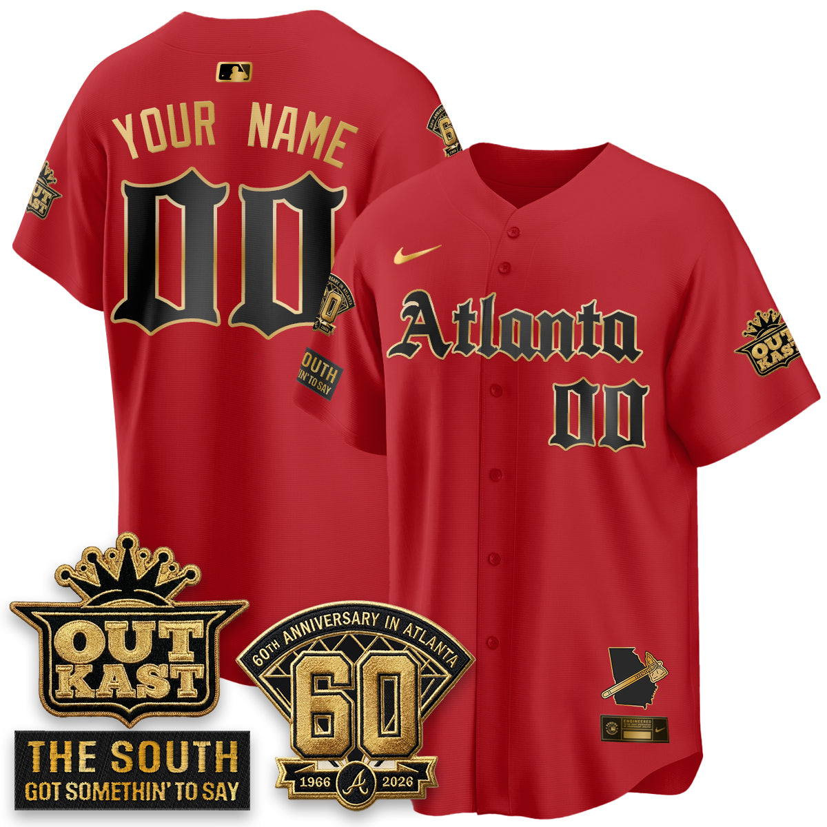 Atlanta Braves 2026 Gothic Edition Vapor Limited Custom Jersey - All Stitched