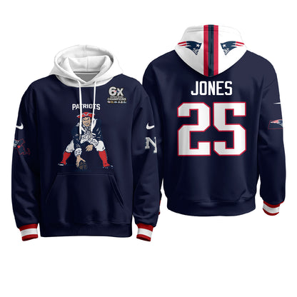 New England Patriots Minuteman Edition Hoodie - Stitched