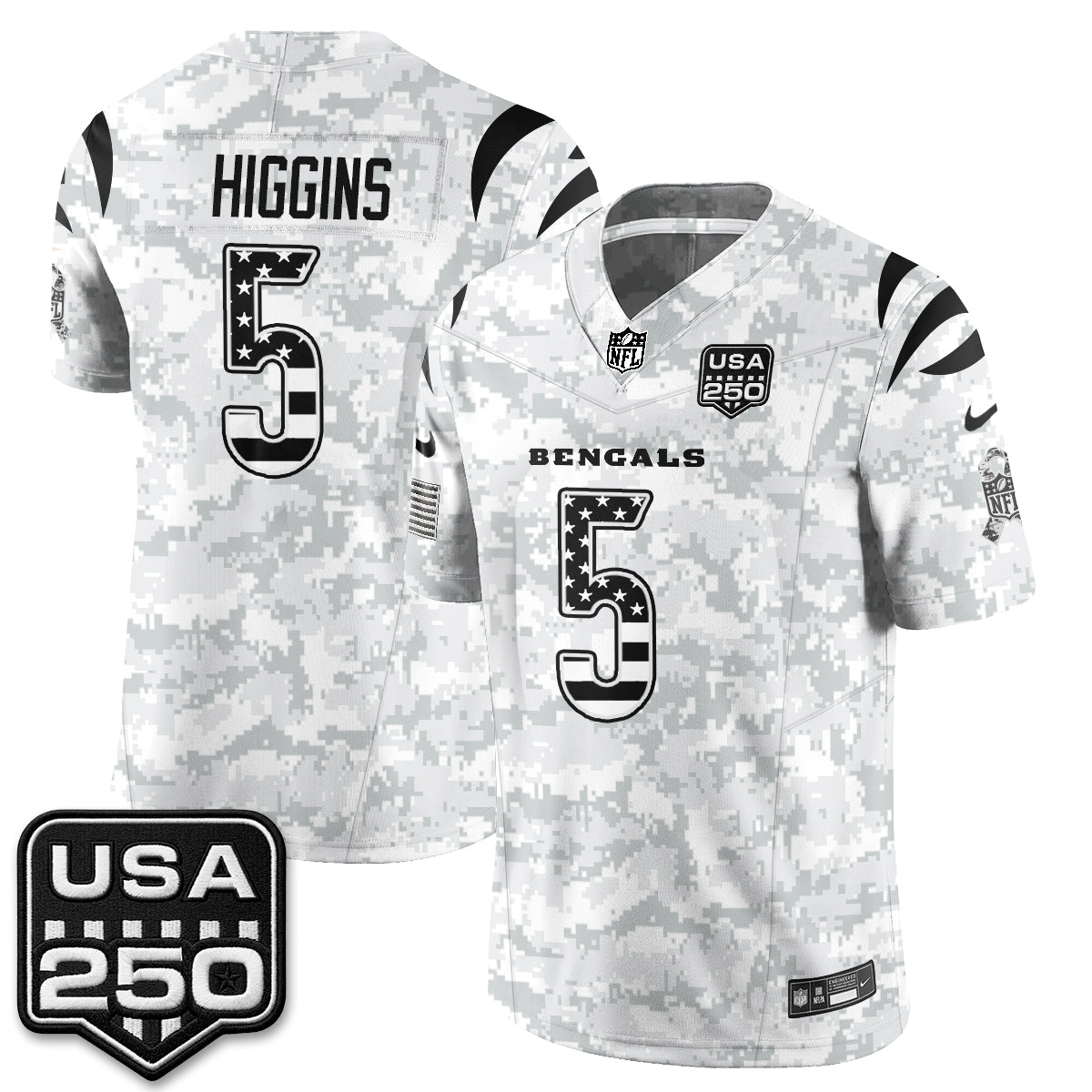 Cincinnati Bengals 2026 Salute to Service Vapor Jersey - Stitched