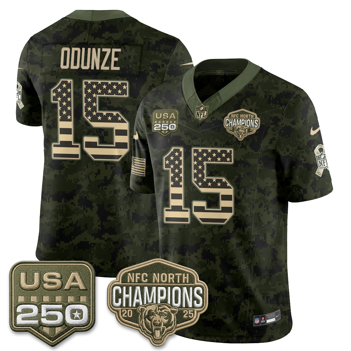 Chicago Bears 2026 Salute to Service Edition Vapor Jersey - Stitched (2)