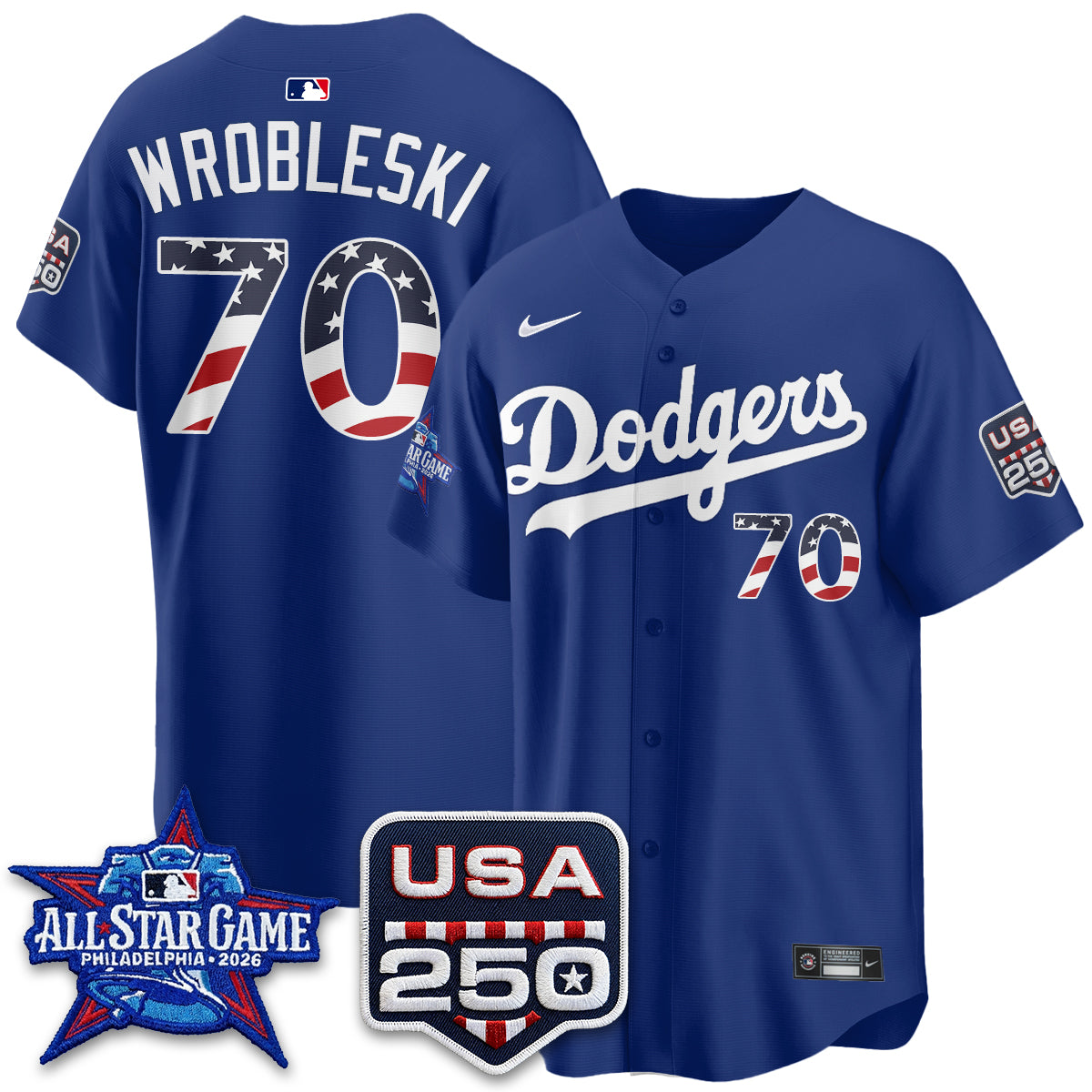 Los Angeles Dodgers 2026 All Star Edition Vapor Jersey- Stitched