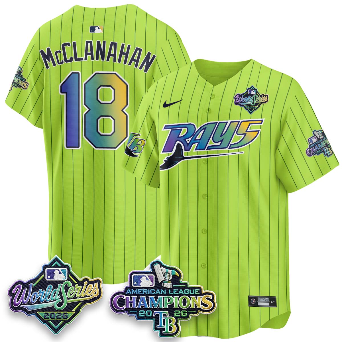 Tampa Bay Rays 2026 AL Champions Limited Vapor Jersey - Stitched-NQD