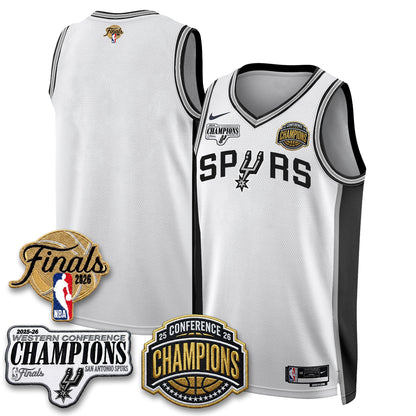 San Antonio Spurs 2026 NBA Western Conference Champions Vapor Jersey - Stitched