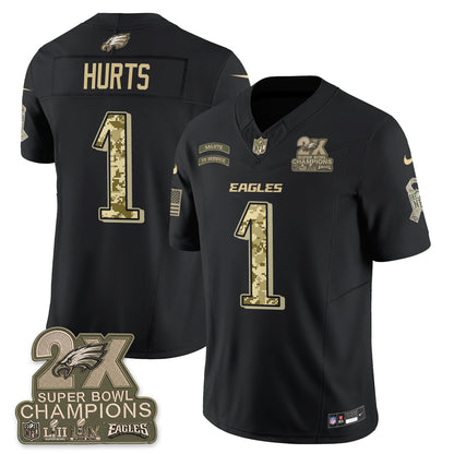 Philadelphia Eagles Salute to Service V2 Vapor Jersey - Stitched-NQD
