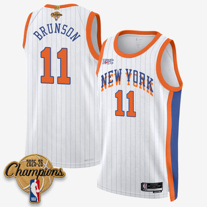 New York Knicks 2026 Basketball Champions Vapor Jersey V2- Stitched