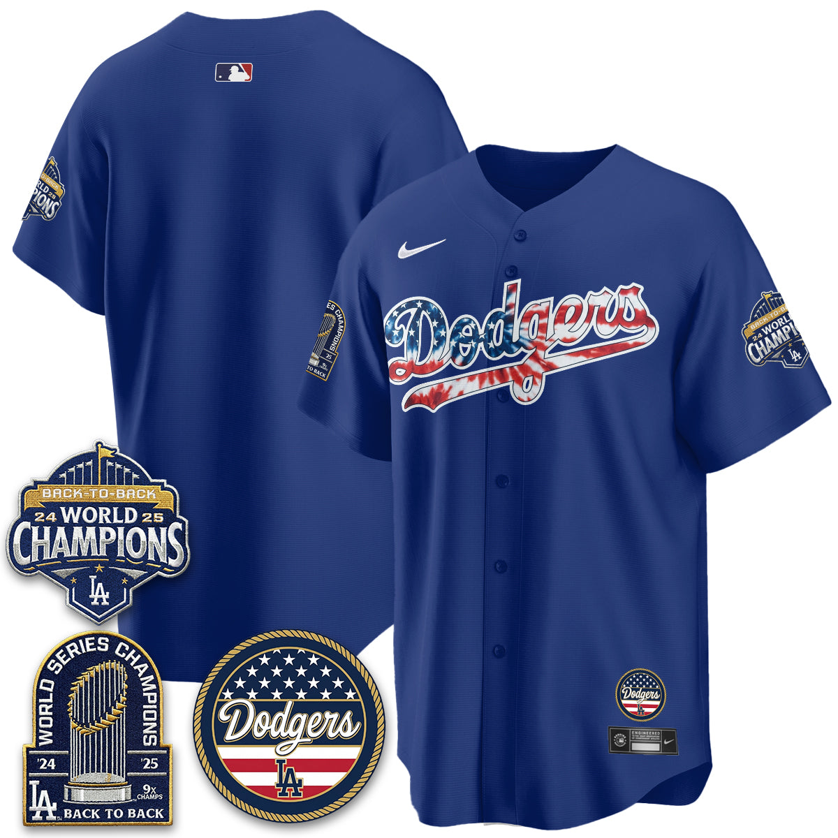 Los Angeles Dodgers Americana 2026 Vapor Limited Jersey - Stitched