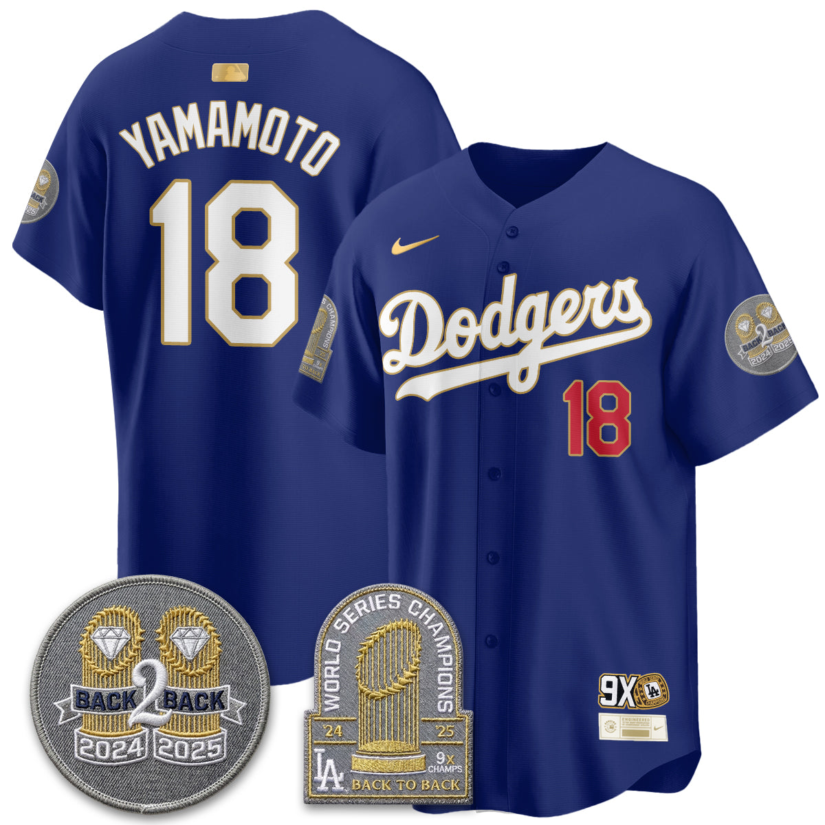 LAD Vapor Limited Jersey - Back to Back Champion - Stitched