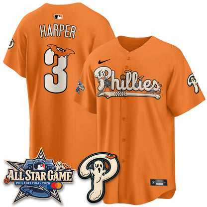 Philadelphia Phillies Halloween 2026 Vapor Limited Jersey - Stitched