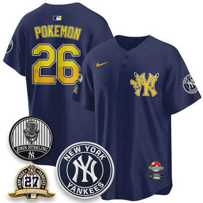 New York Yankees x PKM Cartoon Limited Jersey -  Stitched