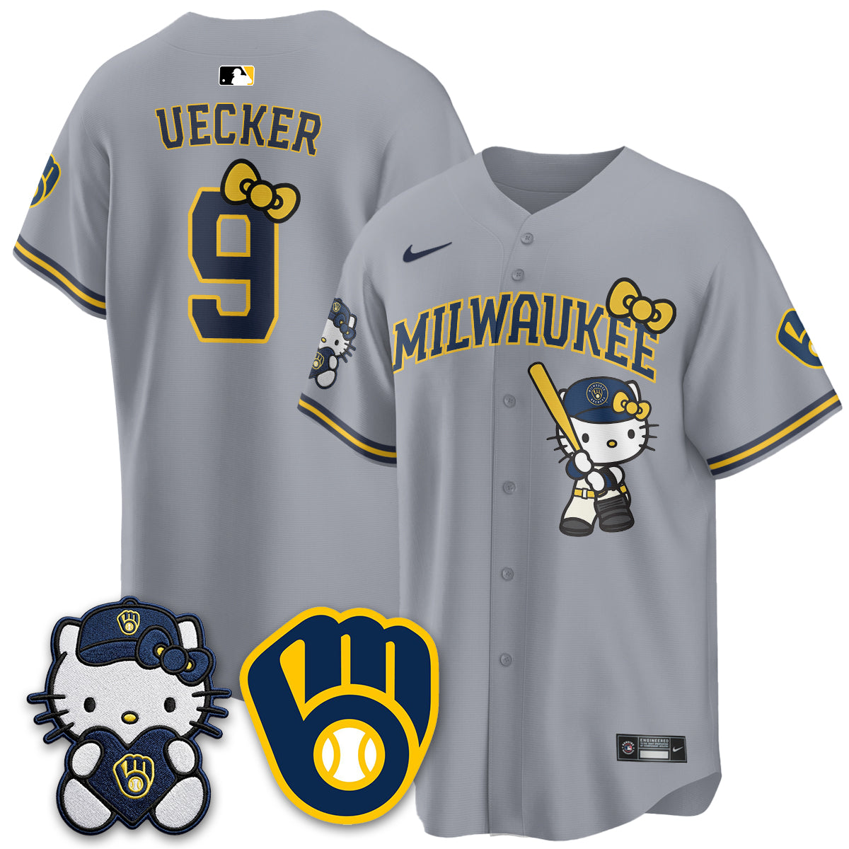 Milwaukee Brewers Meow KT Night Vapor Limited Jersey - Stitched
