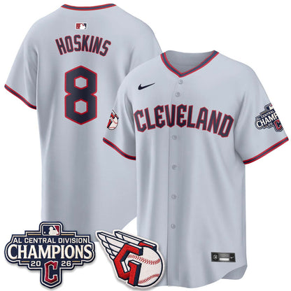 Cleveland Guardians 2026 AL Central Champs Vapor Jersey - Stitched