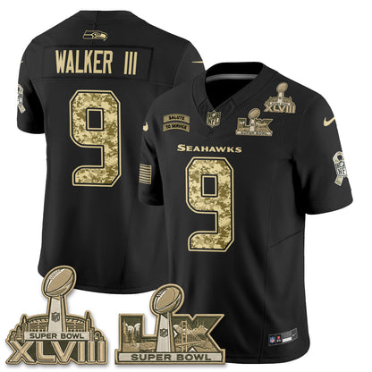 Seattle Seahawks 2026 Salute to Service V2 Vapor Jersey - Stitched