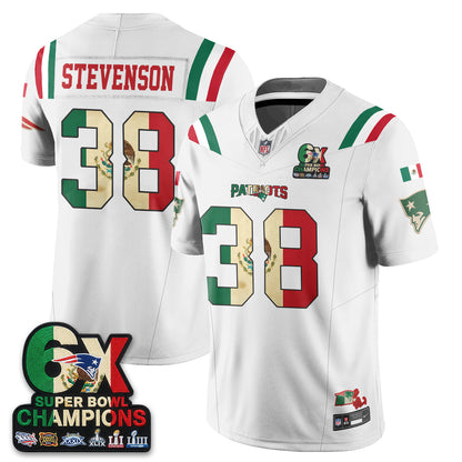New England Patriots Mexico Edition Vapor Jersey - Stitched