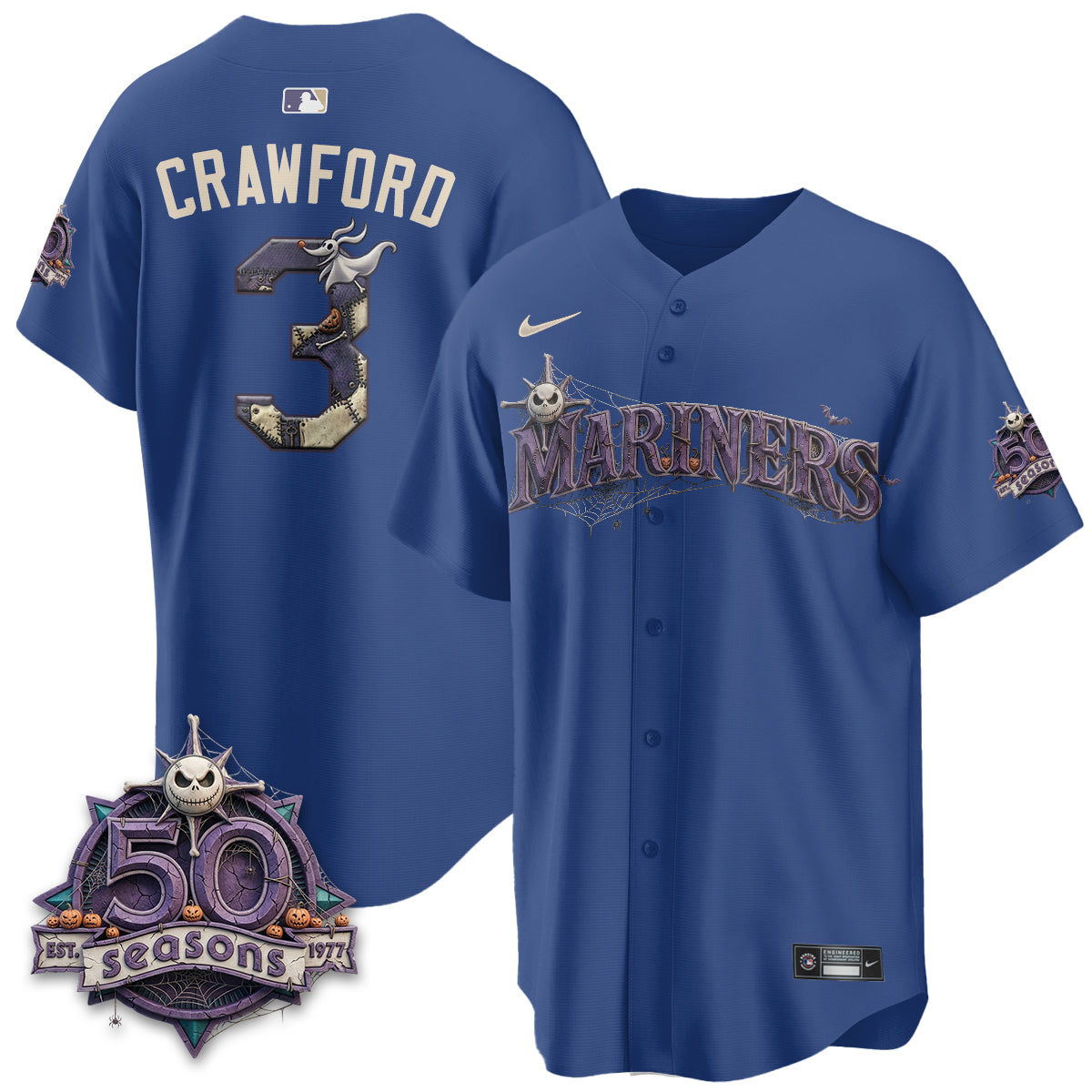 Seattle Mariners Nightmare Edition Vapor Limited Jersey - Printed