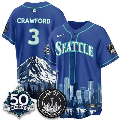 Seattle Mariners City Edition Vapor Jersey - Stitched