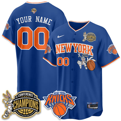 New York Knicks 2026 NBA Finals x Bunny Vapor Custom Jersey V2- Stitched