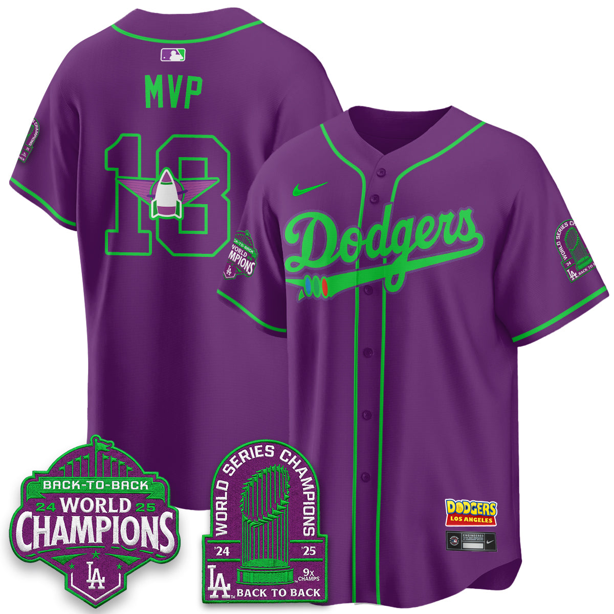 Los Angeles Dodgers 2026 Space Ranger Vapor Limited Jersey - Stitched