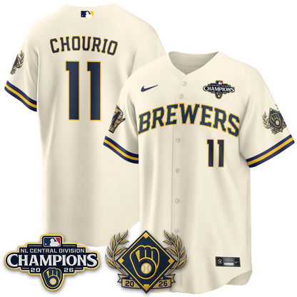MIL 2026 NL Division Champs Vapor Blue Jersey - Stitched