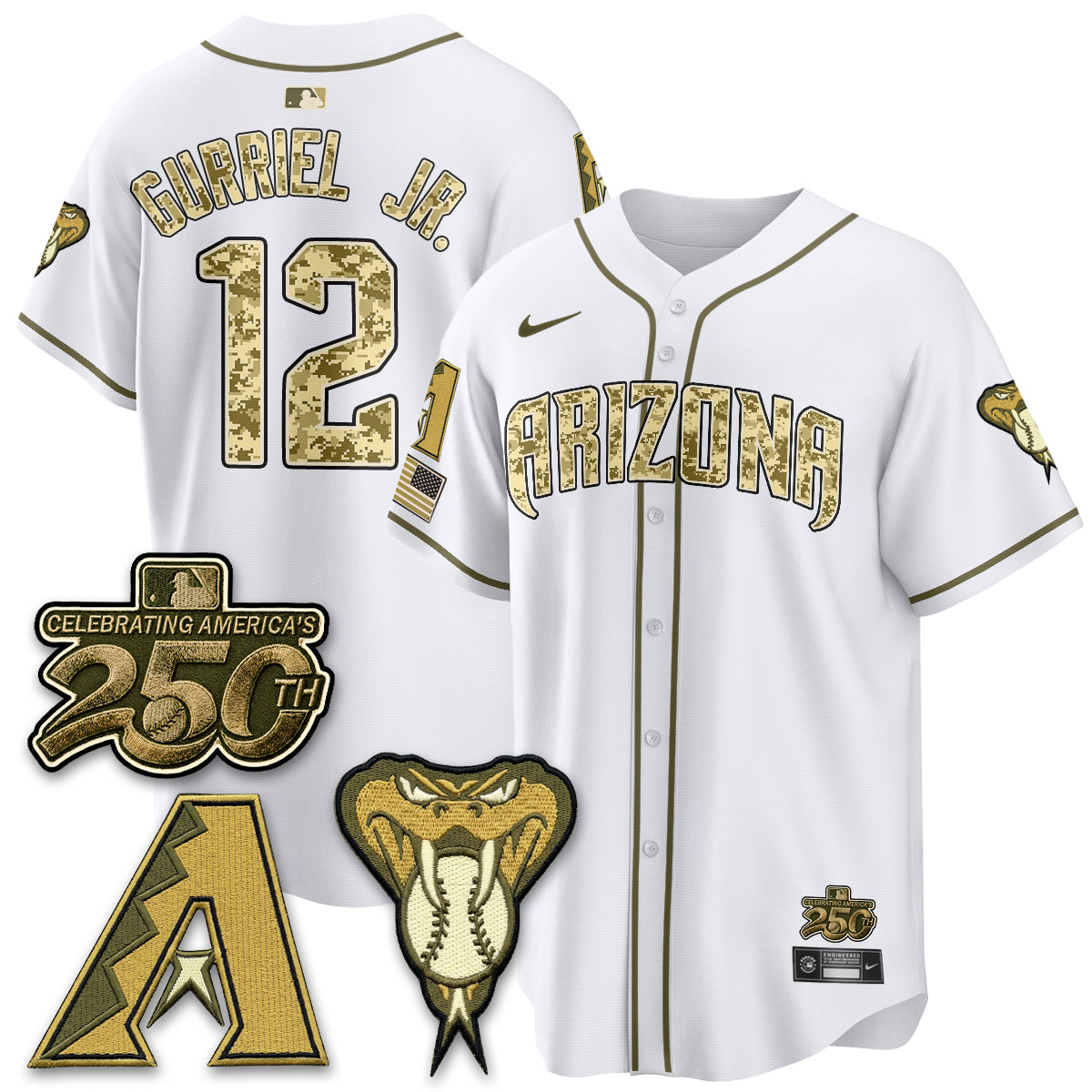 Arizona Diamondbacks Salute to Service 2026 Vapor Premier Limited Jersey - All Stitched