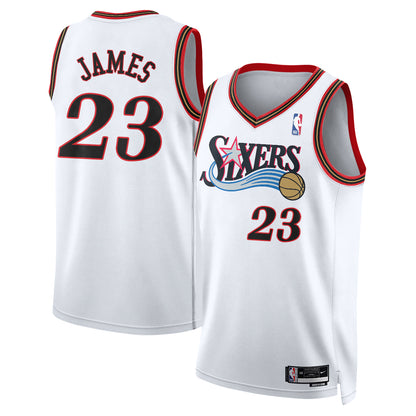 Philadelphia 76ers LeBron James #23 Throwback Vapor Jersey - Stitched