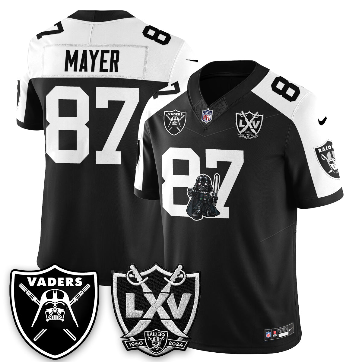 Las Vegas Raiders x Dark Lord Edition Vapor Jersey - Stitched