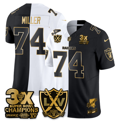 Las Vegas Raiders Split Edition Vapor Jersey V2- Stitched