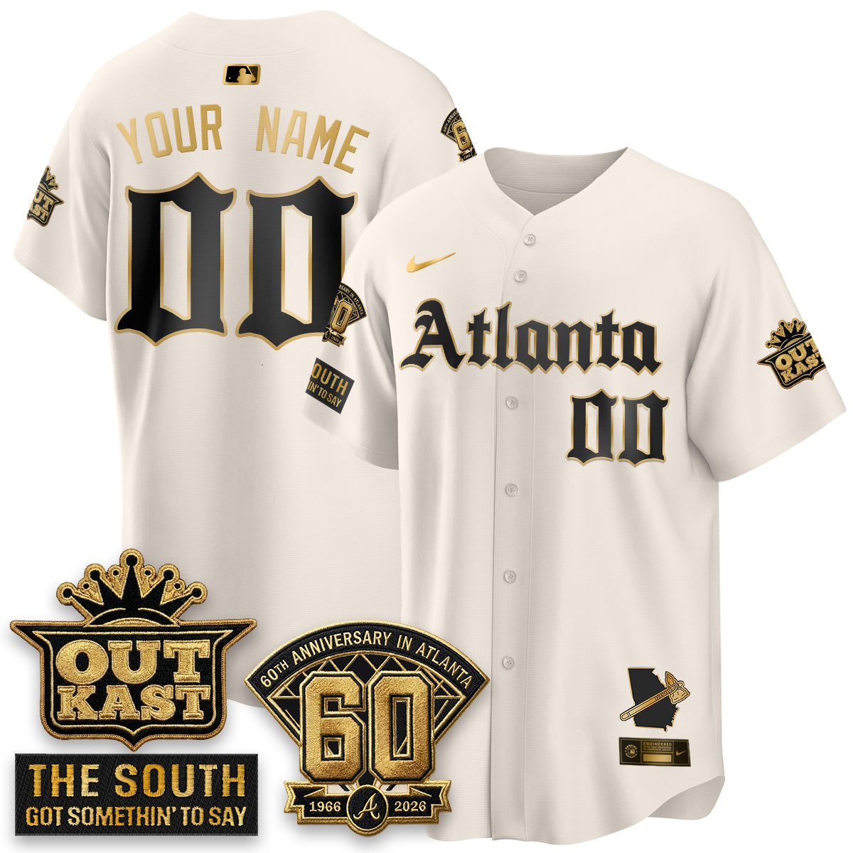 Atlanta Braves 2026 Gothic Edition Vapor Limited Custom Jersey - All Stitched