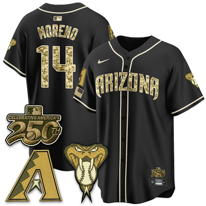 Arizona Diamondbacks Salute to Service 2026 Vapor Premier Limited Jersey - All Stitched