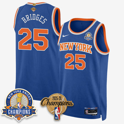 New York Knicks 2026 Basketball Champions Gold Edition Vapor Jersey- Stitched