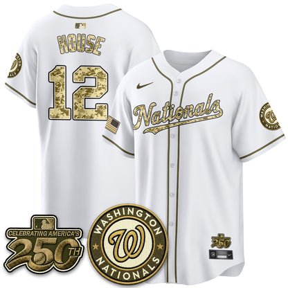 Washington Nationals Armed Force Day 2026 Vapor Limited Jersey - Stitched