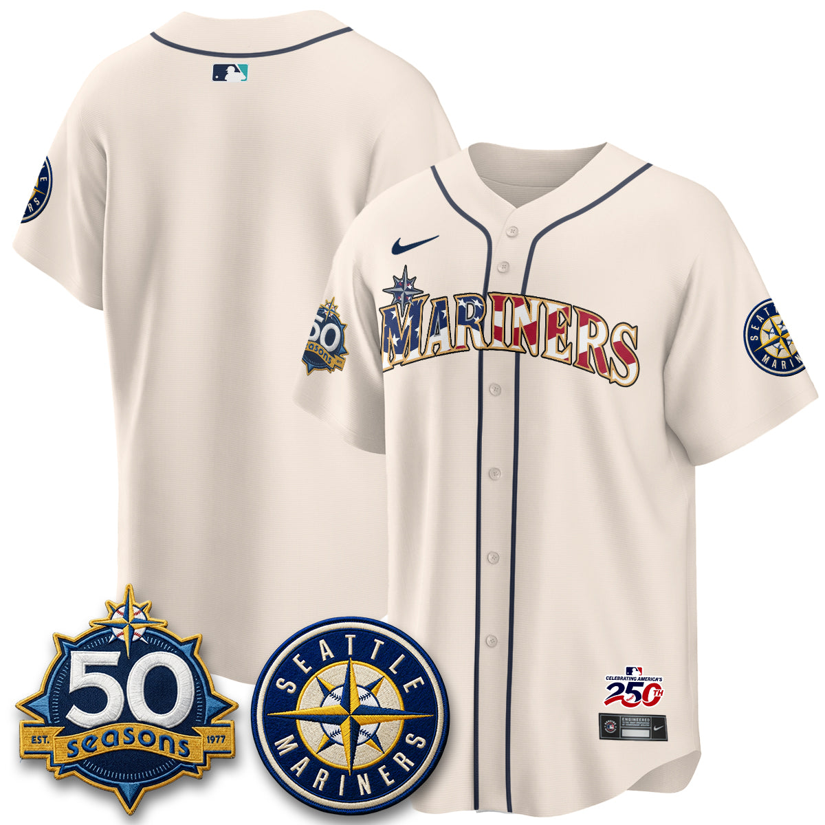 Seattle Mariners Americana 2026 Vapor Limited Jersey - Stitched