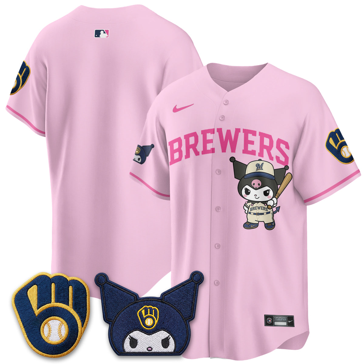 Milwaukee Brewers x  KRM Edition Vapor Jersey - Stitched