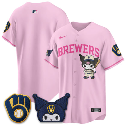 Milwaukee Brewers x  KRM Edition Vapor Jersey - Stitched
