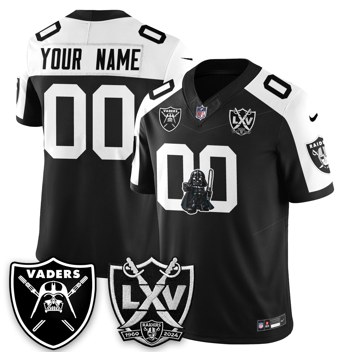 Las Vegas Raiders x Dark Lord Edition Vapor Custom Jersey - Stitched