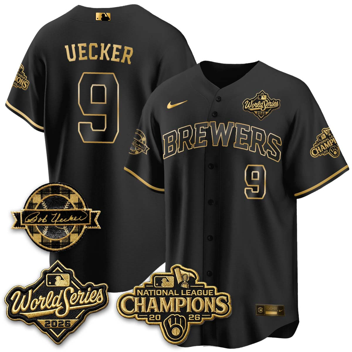 MIL 2026 NL Champions - Uecker Patch Vapor Jersey - Stitched -NQD (TT)