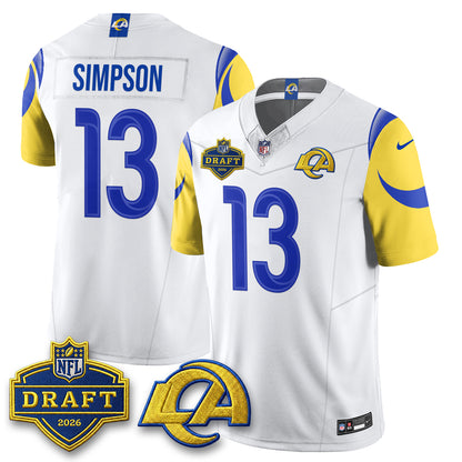 Los Angeles Rams 2026 NFL Draft Jersey - All Stitched