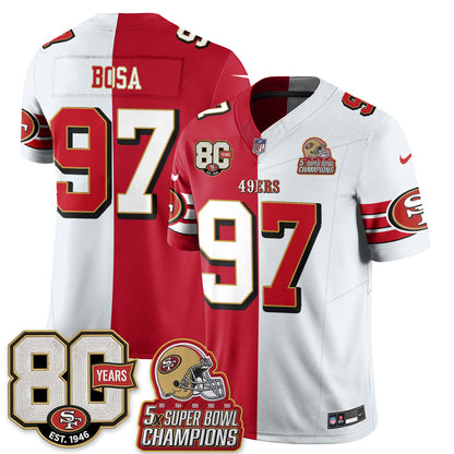SF Throwback Split Style Vapor Jersey - Stitched